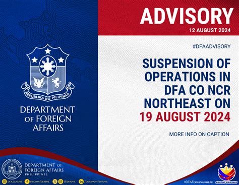 ncr northeast|Public Advisory: Temporary Closure of Consular Office NCR .